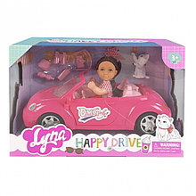 Игровой набор QUNXING TOYS "Кукла Лия в автомобиле"