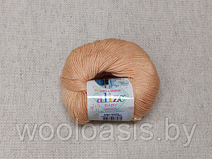 Пряжа Alize Baby Wool, Ализе Беби Вул, турецкая, шерсть, акрил, бамбук, для ручного вязания (цвет 81)