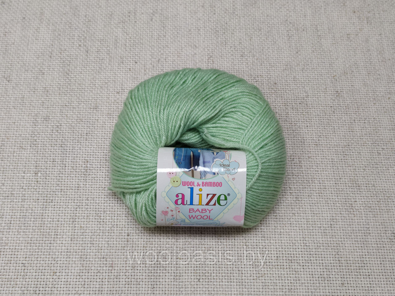Пряжа Alize Baby Wool, Ализе Беби Вул, турецкая, шерсть, акрил, бамбук, для ручного вязания (цвет 188)