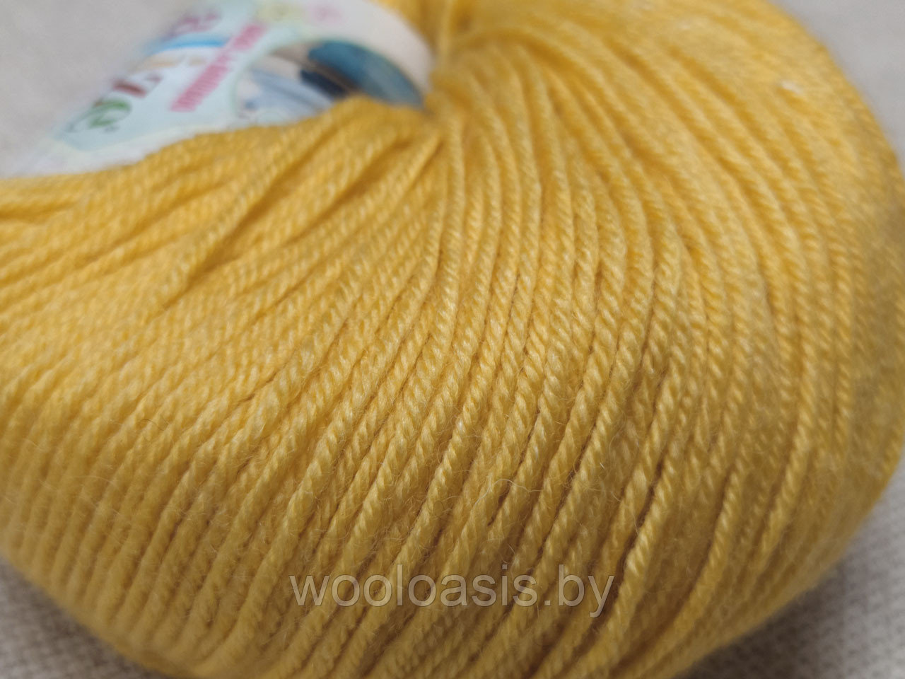 Пряжа Alize Baby Wool, Ализе Беби Вул, турецкая, шерсть, акрил, бамбук, для ручного вязания (цвет 548) - фото 2 - id-p169576021