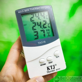 Термометр гигрометр электронный  Домашняя метеостанция с выносным датчиком на улицу ТА 318