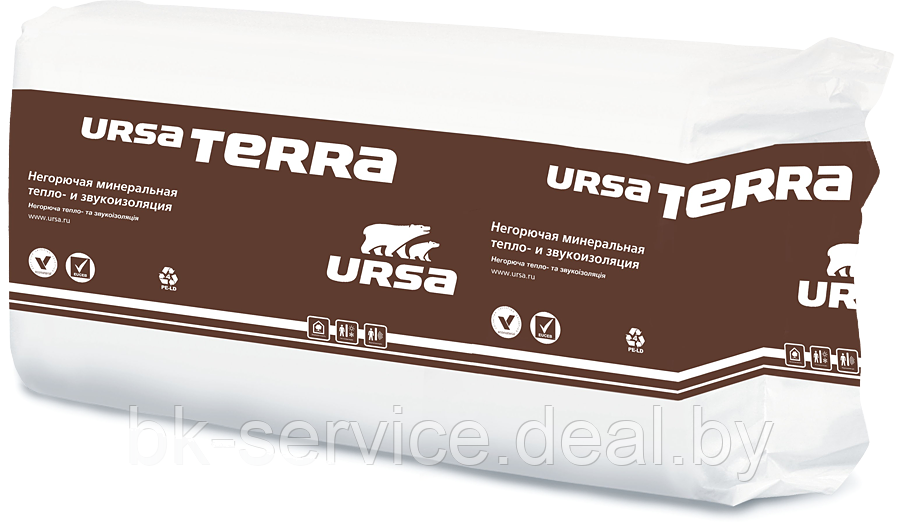 Плиты теплоизоляционные URSA TERRA 37 PN PRO 1250х610х50 - фото 1 - id-p169595061