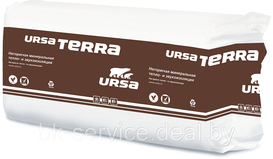 Плиты теплоизоляционные URSA TERRA 37 PN PRO 1250х610х100 - фото 1 - id-p169597801
