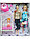 Беременная кукла Барби с мужем и детьми, детский игровой набор кукол для девочек с аксессуарами, фото 2