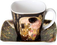 Чашка с блюдцем Goebel Artis Orbis/Gustav Klimt Поцелуй / 66-884-72-7