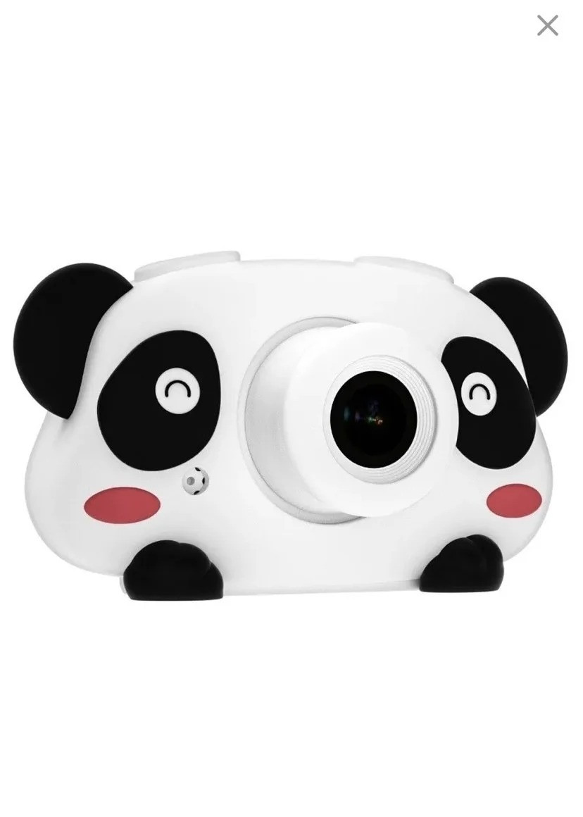 Детский цифровой фотоаппарат панда / Фотоаппарат детский с селфи камерой / детская фотокамера панда