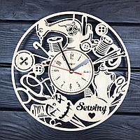Часы настенные деревянные "Sewing" (размер 30*30 см)