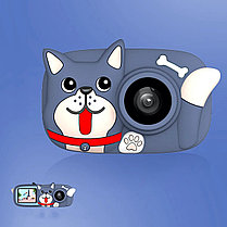 Детский фотоаппарат видео камера Lovely Plus Case Собачка Синяя, фото 2