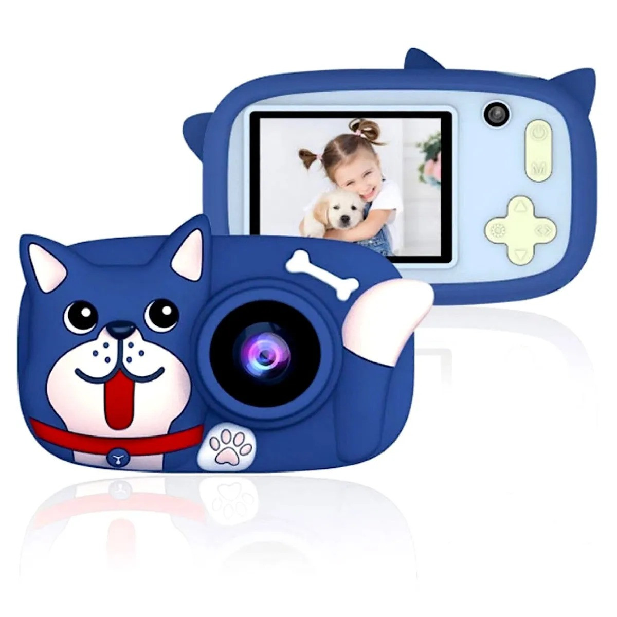 Детский фотоаппарат видео камера Lovely Plus Case Собачка Синяя