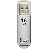 USB-накопитель Smartbuy 16GB V-Cut series, цвет серебристый