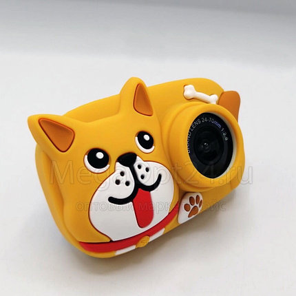 Детский фотоаппарат видео камера Lovely Plus Case Собачка Оранжевый, фото 2