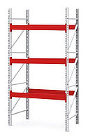 Секция стеллажа паллетного основная 4500мм*1100мм*1940мм(В*Г*Д)