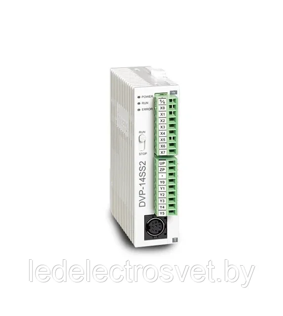 Программируемый логический контроллер DVP14SS211R, 8DI, 6RO, 24VDC, 8K шагов, RS232, RS485 - фото 1 - id-p169477194