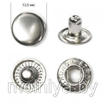Кнопка Нержавеющая №54 Альфа 12,5 мм (700 шт) Никель, чёрный никель, оксид, антик
