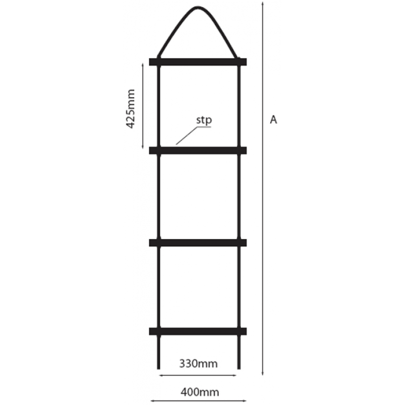 Лестница веревочная L=5 метров 5МВ (DDSZ5) - фото 2 - id-p169623136