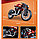 Конструктор Гоночный мотоцикл / Техник 369 деталей (Technic QL0474), фото 3