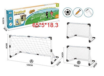 Детские футбольные ворота 2 в 1 (120х52х80см) XTY1828