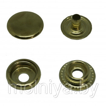 Кнопка №61 (кольцо) 15 мм (100 шт) Золото - фото 1 - id-p169630644