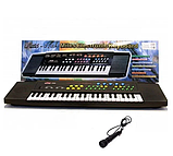 Детский синтезатор с микрофоном Miles 3738 Electronic Keyboard, фото 2