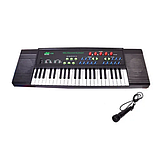 Детский синтезатор с микрофоном Miles 3738 Electronic Keyboard, фото 3