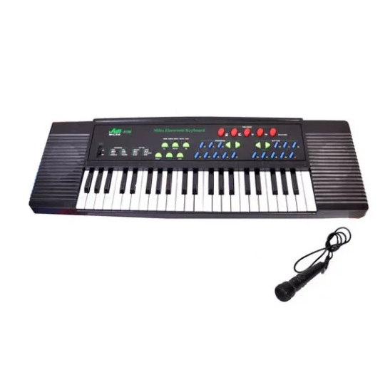 Детский синтезатор с микрофоном Miles 3738 Electronic Keyboard - фото 3 - id-p169631218