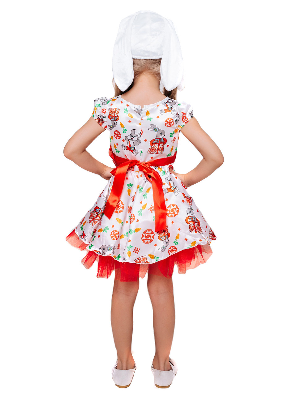 Детский карнавальный костюм Зайка Лена 1055 к-19 для девочки Пуговка - фото 2 - id-p169642105