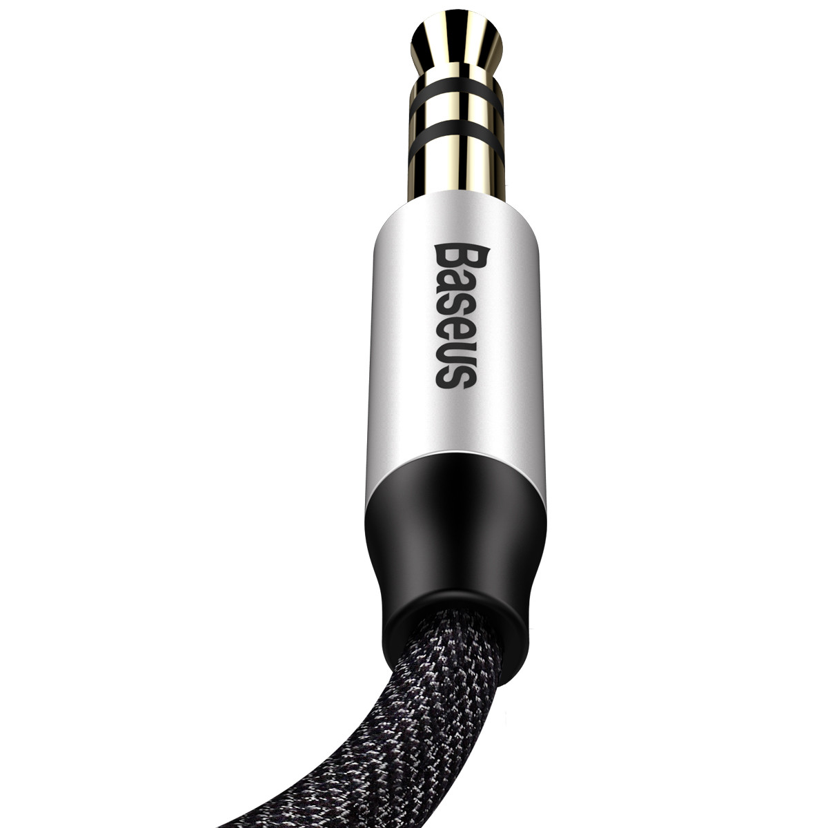 Кабель Baseus (CAM30-BS1) Yiven Audio Cable M30 AUX 3.5mm (M) to AUX 3.5mm (M) 1m - фото 4 - id-p169645495