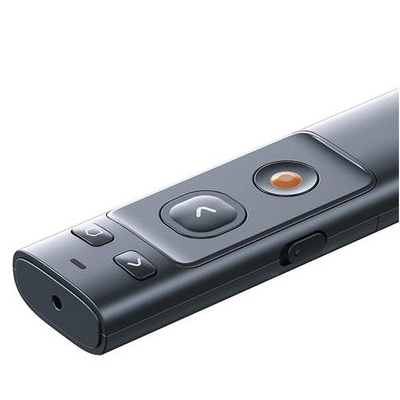 Беспроводная указка Baseus Orange Dot Wireless Presenter (Red Laser) (ACFYB-B0G) серая - фото 4 - id-p169645925