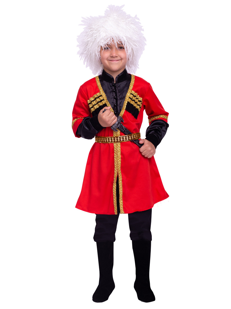 Детский карнавальный костюм для мальчика Кавказский национальный костюм джигит 2132 к-22 Пуговка - фото 1 - id-p169647751