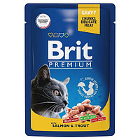 Влажный корм для кошек Brit Premium (лосось и форель) 85 гр (5048854)