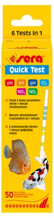 Sera Sera Quick-Тест 6 в 1 (+СL2) полоски 50 шт (4960)