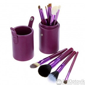 Набор кистей для макияжа MAC в тубусе, 12 кистей Purple (фиолетовый)