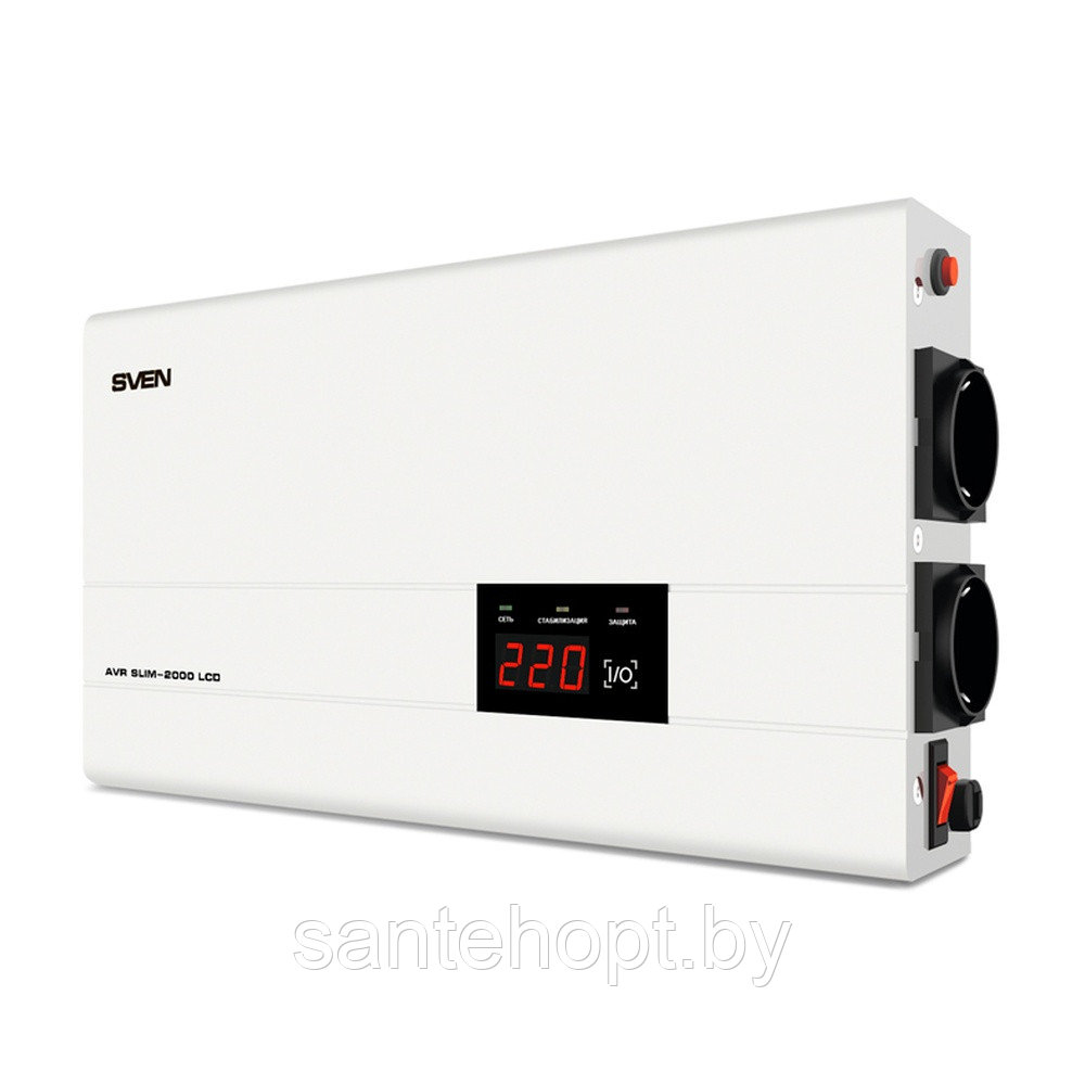 Стабилизатор напряжения Sven AVR SLIM-500 LCD 500