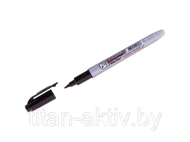 Маркер перманентный Crown "Multi Marker Super Slim" черный, пулевидный (толщ. линии 1.0 мм. Цвет ч