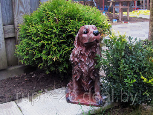 Бетонная собака "Спаниель" с покрытием эмалью - фото 1 - id-p169677325
