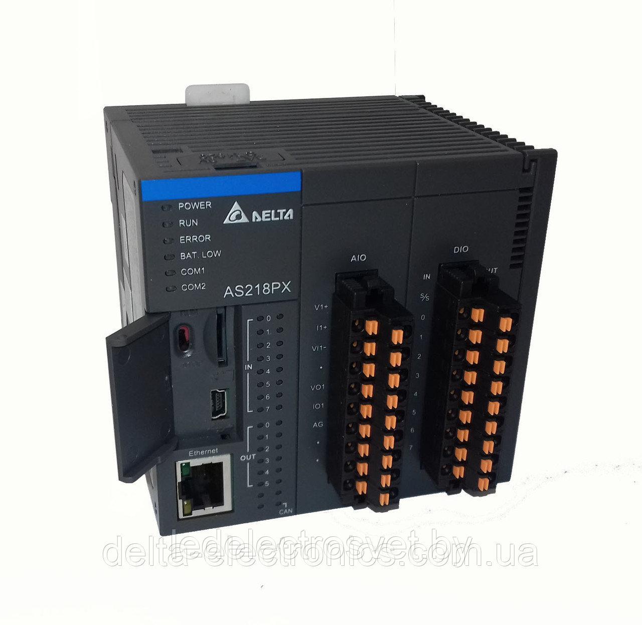 Программируемый логический контроллер AS228T-A, 16DI, 12TO, 24VDC, 64K шагов, 2xRS485, USB, microSD, CANopen, - фото 1 - id-p169477248