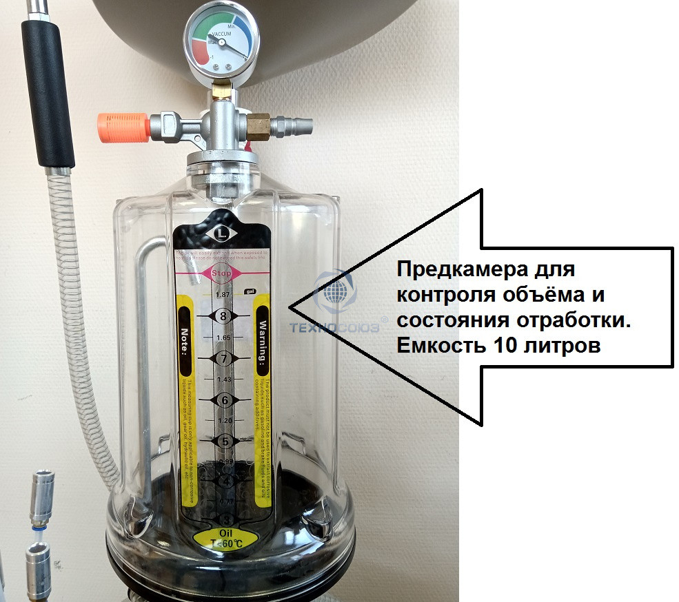 Техносоюз Маслосборник с откачкой через щуп. Воронка+предкамера+6 щупов - фото 2 - id-p169679030