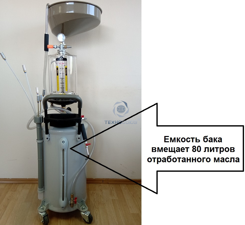 Техносоюз Вакуумная откачка масла 80л. Воронка+предкамера+6 щупов, ES-2097 - фото 3 - id-p169682486