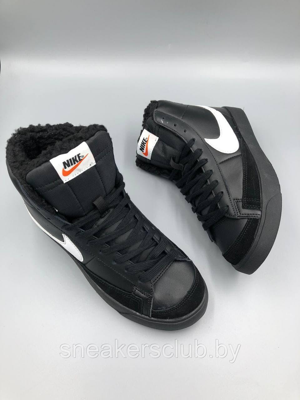 Кроссовки Nike Blazer / зимние / утепленные / подростковые / женские / повседневные - фото 4 - id-p169682484