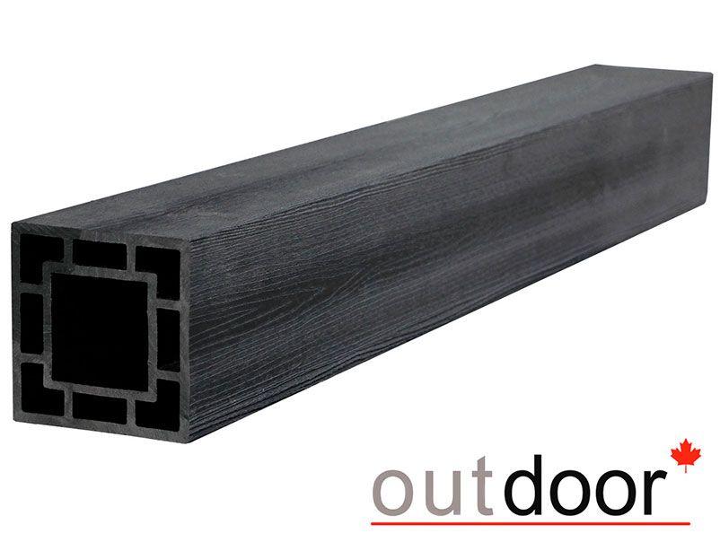 Столб из ДПК Outdoor  3D STORM BLACK : 120*120*3000 мм