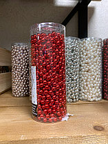 Бусы пластиковые "Бисер", цвет красный [000562], фото 3