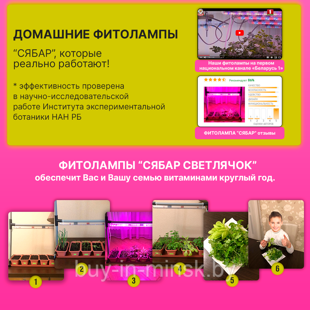 Фитолампа для рассады + Подставка - фото 4 - id-p111111547