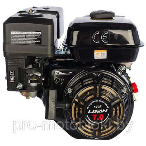 Двигатель Lifan 170F-R (сцепление и редуктор 2:1) 7лс - фото 2 - id-p169701479
