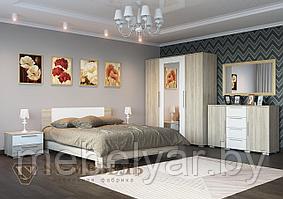 Спальня SV Мебель Лагуна 2 Дуб Сонома / Белый глянец