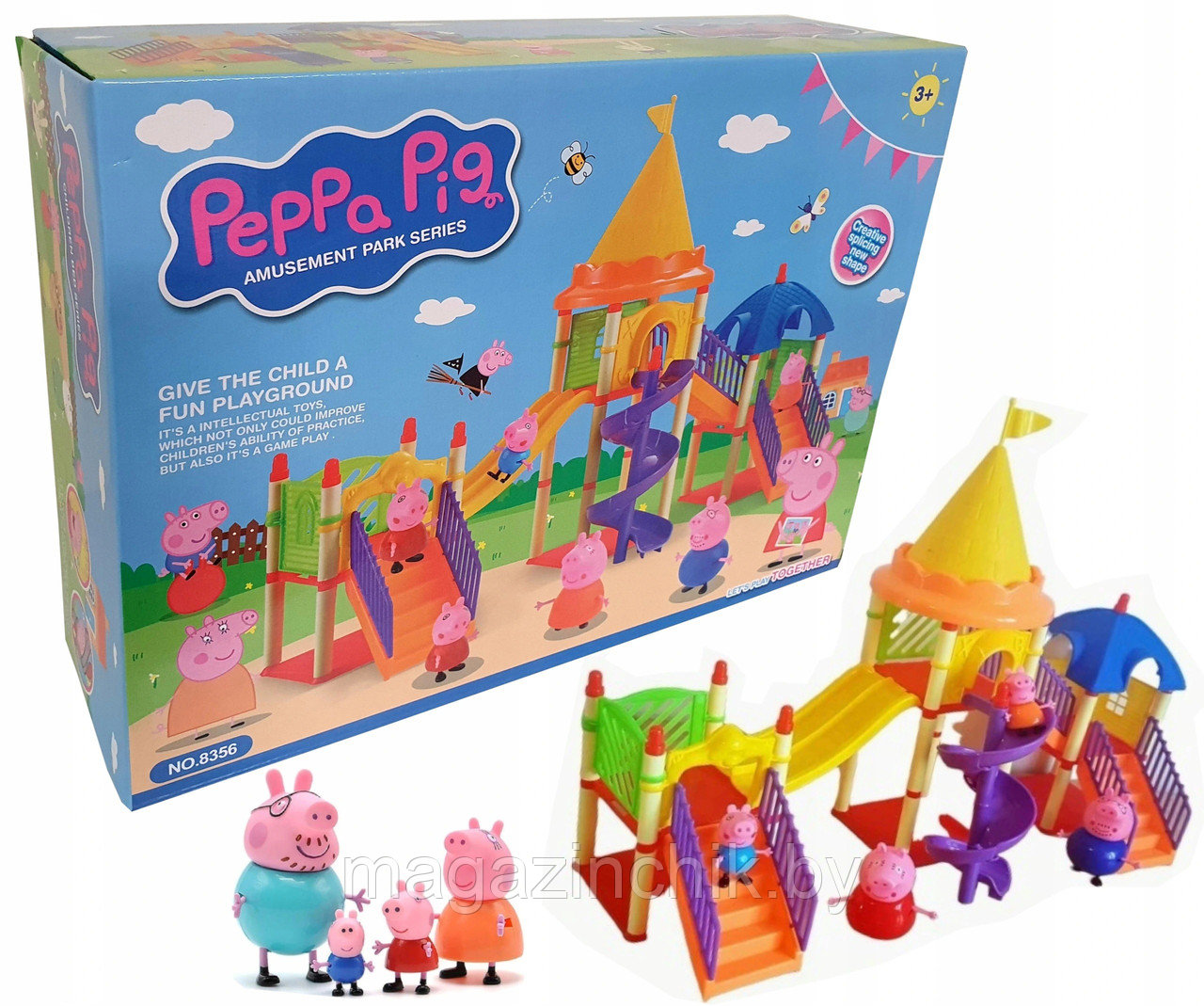 Игровая площадка Свинки Пеппы Peppa Pig, 4 фигурки, 8356 - фото 3 - id-p169706742