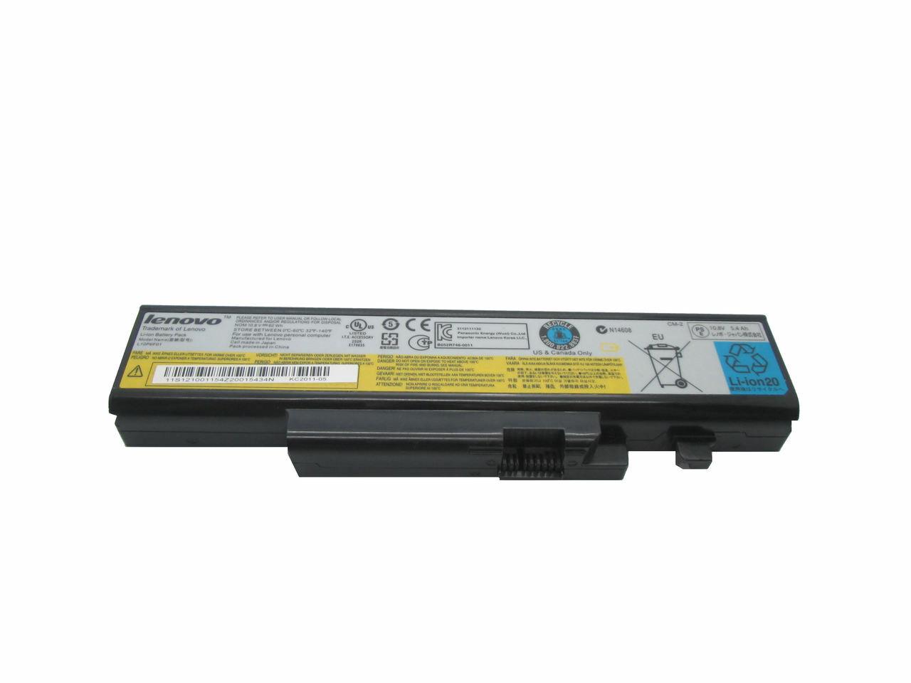 Аккумулятор (батарея) для ноутбука Lenovo IdeaPad Y470, Y570 (L10S6F01) 11.1V 5200mAh