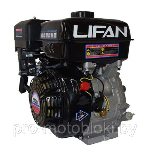 Двигатель Lifan 177F (шлицевой вал 25мм, 80x80) 9лс