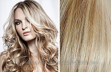 Натуральные пряди на заколках из 100% человеческих волос Nord remy 10-60 мелирование «пепельно-русый с белым»