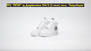 Кроссовки Nike Air Force 1 White Black MID