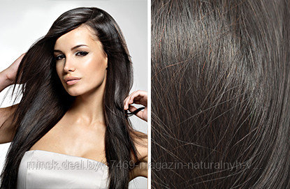 Натуральные пряди на заколках из 100% человеческих волос Nord remy 1В черный натуральный - фото 1 - id-p169718360